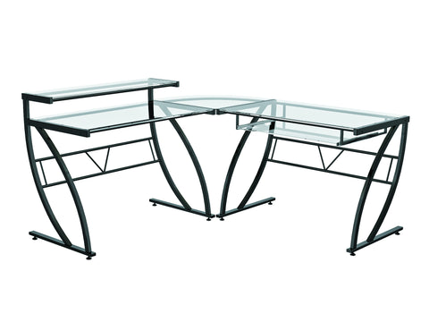 Z-Line Designs Belaire Glass "L" Desk