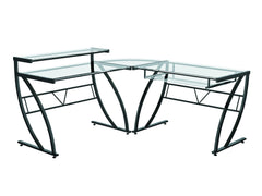 Z-Line Designs Belaire Glass "L" Desk